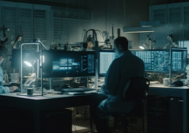 man in a lab
